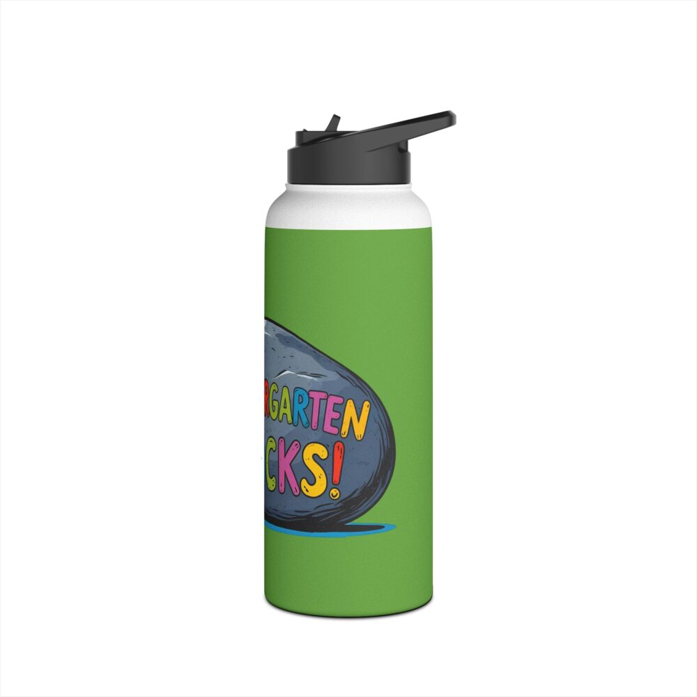 Kindergarten Rocks (green) - Stainless Steel Water Bottle - Image 12