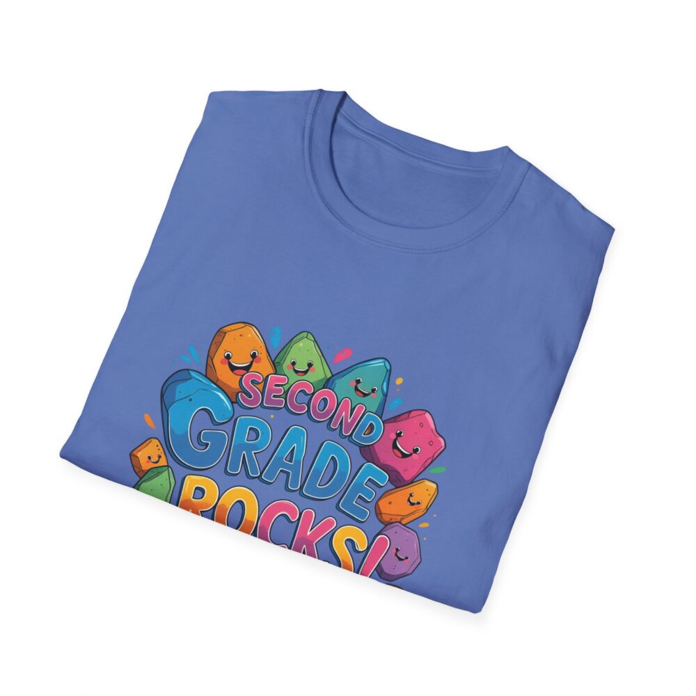 Second Grade Rocks - Unisex Soft style T-Shirt - Image 32