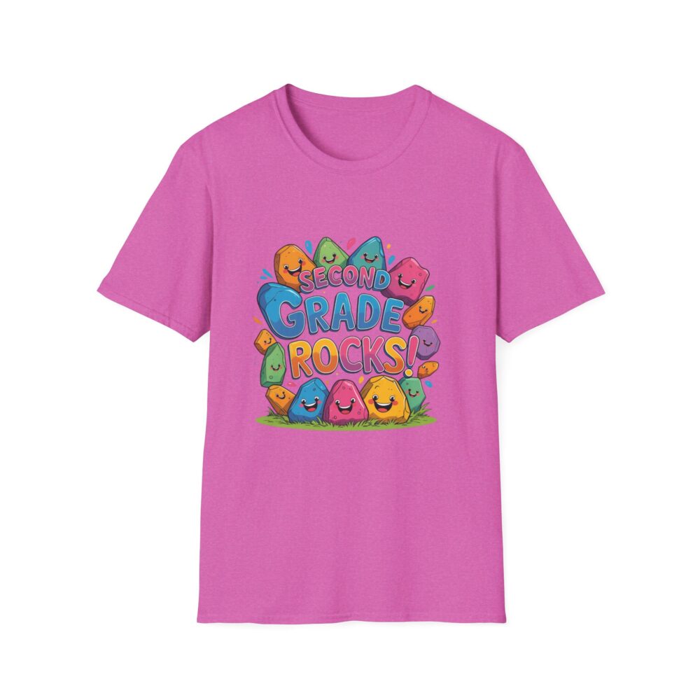 Second Grade Rocks - Unisex Soft style T-Shirt - Image 53