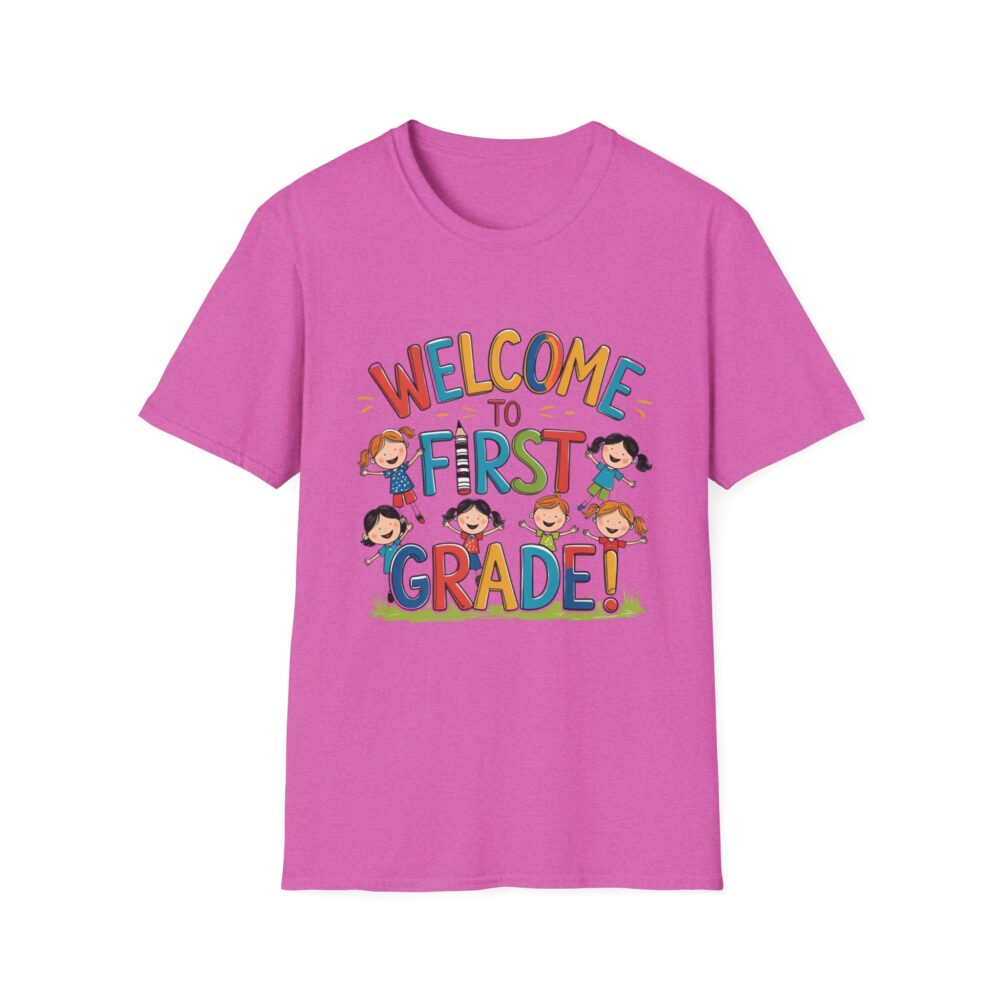 Welcome to First Grade - Unisex Soft style T-Shirt - Image 53