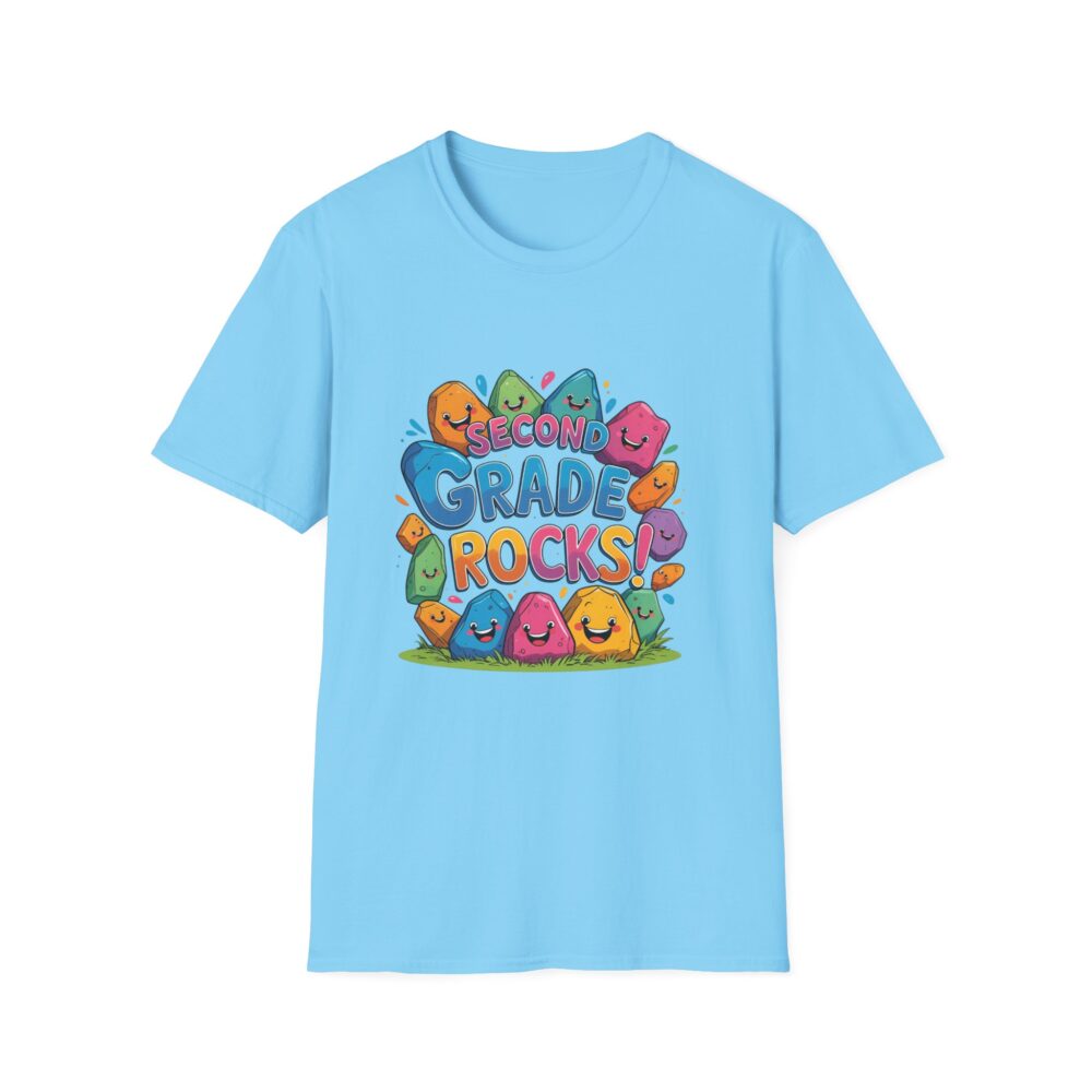Second Grade Rocks - Unisex Soft style T-Shirt - Image 25