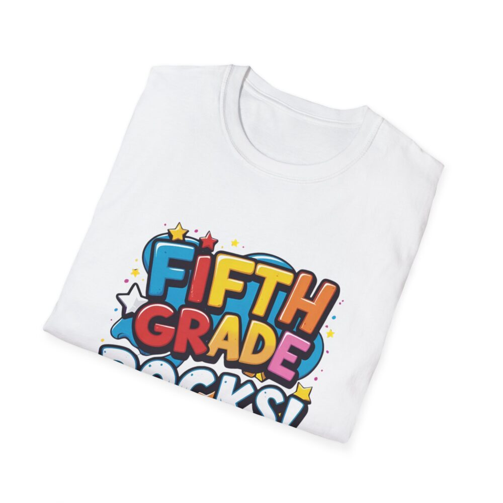 Fifth Grade Rocks - Unisex Soft style T-Shirt - Image 4