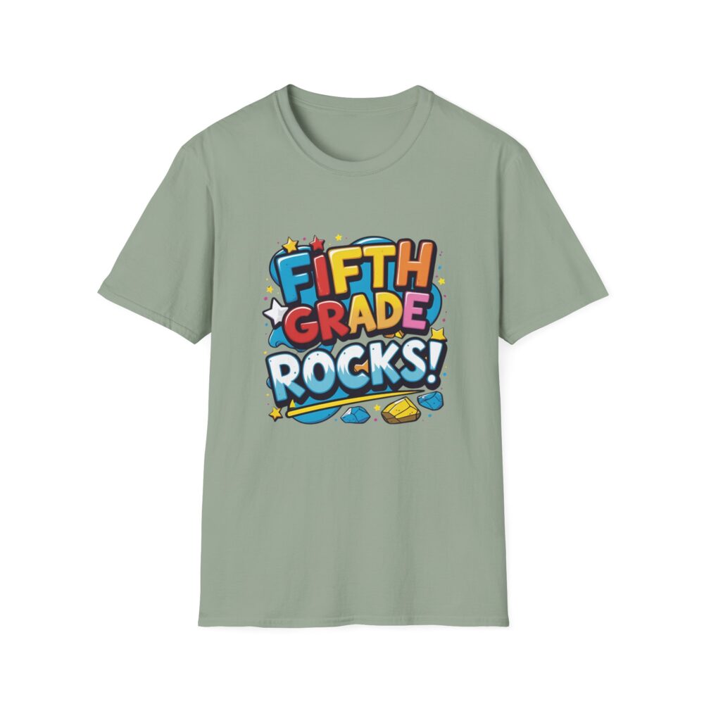 Fifth Grade Rocks - Unisex Soft style T-Shirt - Image 17