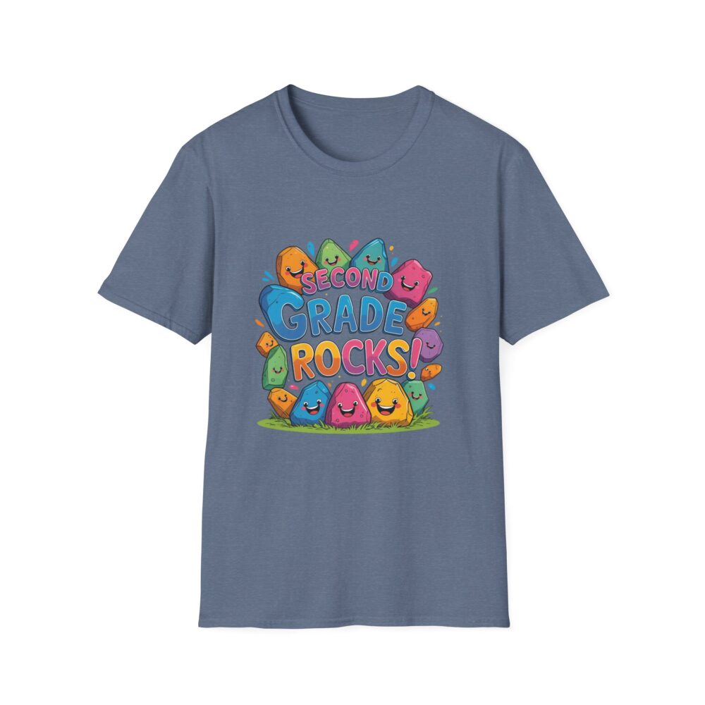 Second Grade Rocks - Unisex Soft style T-Shirt - Image 37