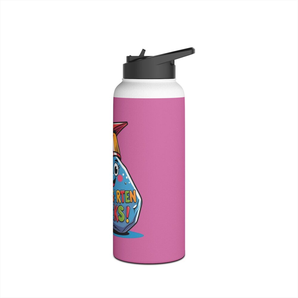 Kindergarten Rocks (pink) - Stainless Steel Water Bottle - Image 12