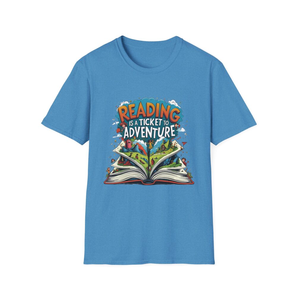 Reading is a Ticket to Adventure - Unisex Soft Style T-Shirt - Image 33