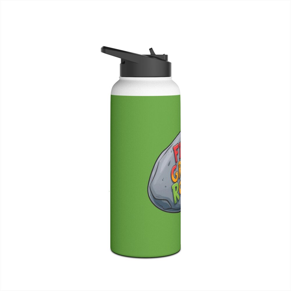 Fifth Grade Rocks (green) - Stainless Steel Water Bottle - Image 11