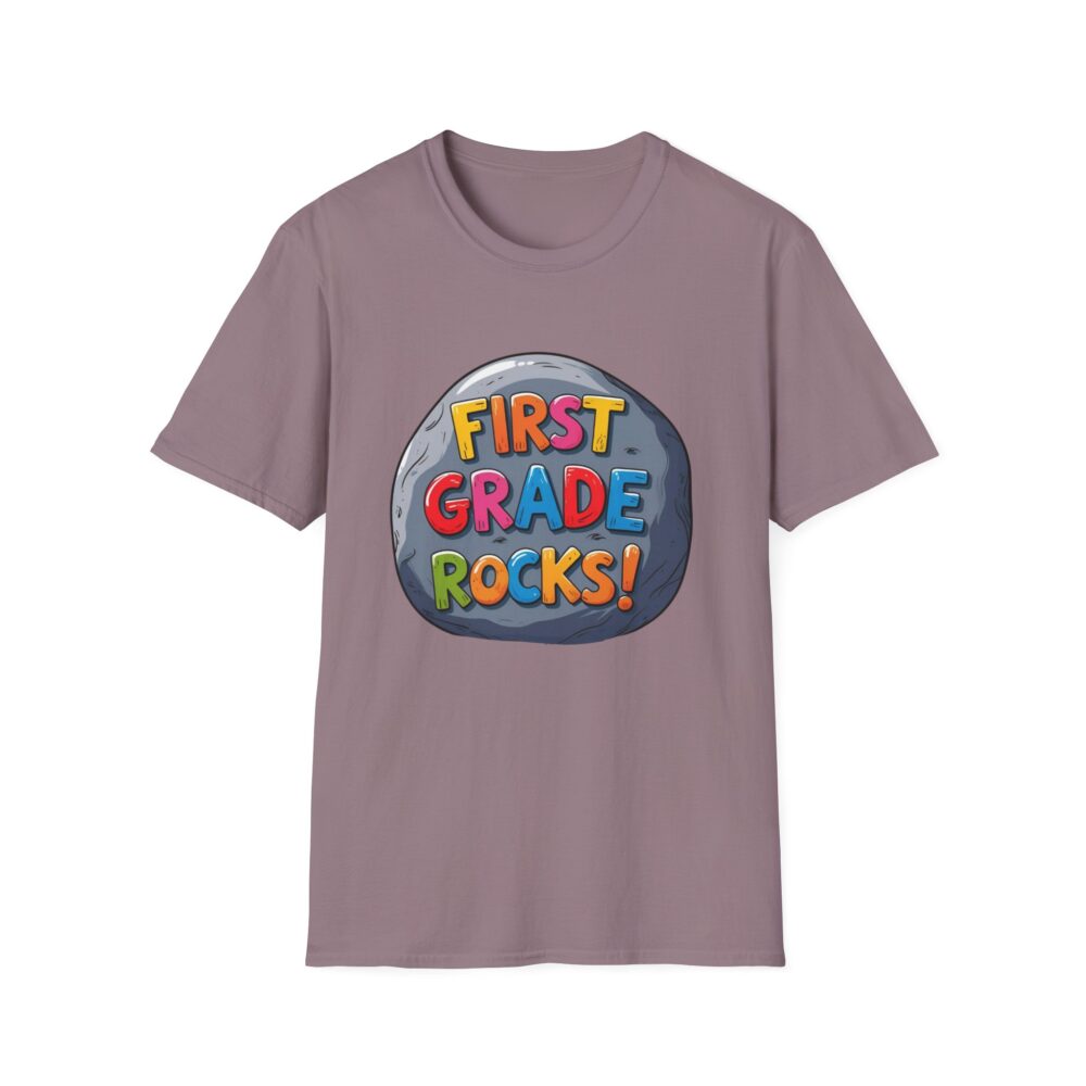 First Grade Rocks - Unisex Soft style T-Shirt - Image 49