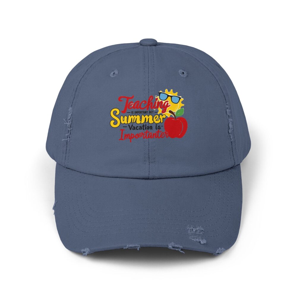 Teaching is Important But Summer is Importanter -Unisex Adjustable Baseball Cap - Image 13