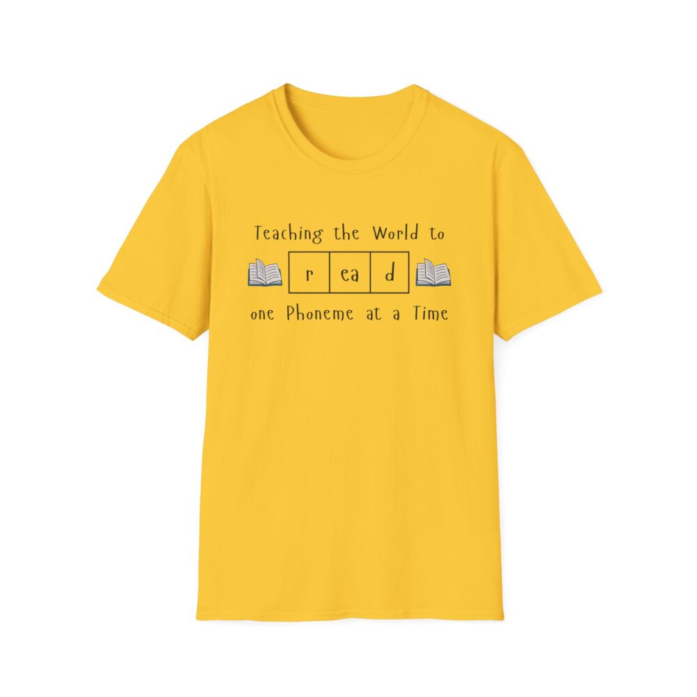 Teaching the World to "Read" One Phoneme at a Time - Unisex Soft style T-Shirt - Image 13