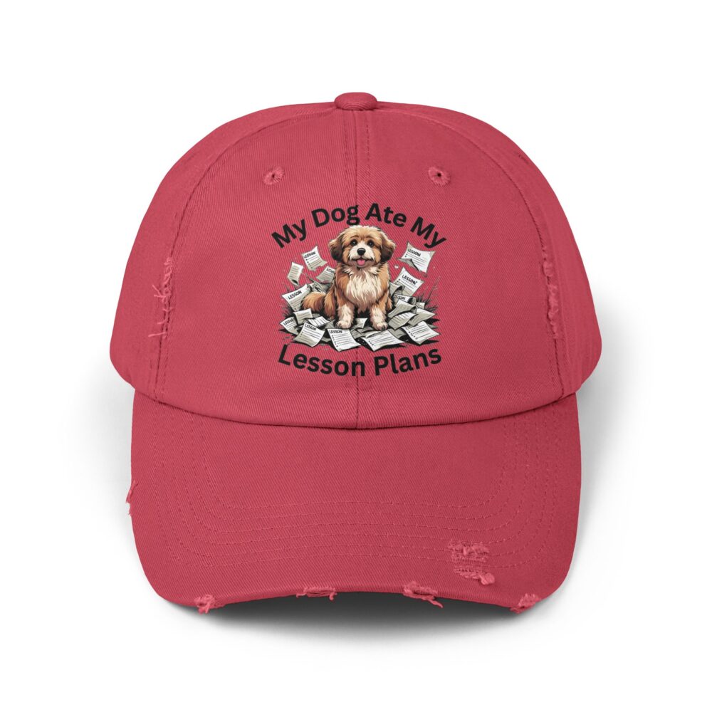 My Dog Ate My Lesson Plans, Unisex Adjustable Baseball Cap - Image 25