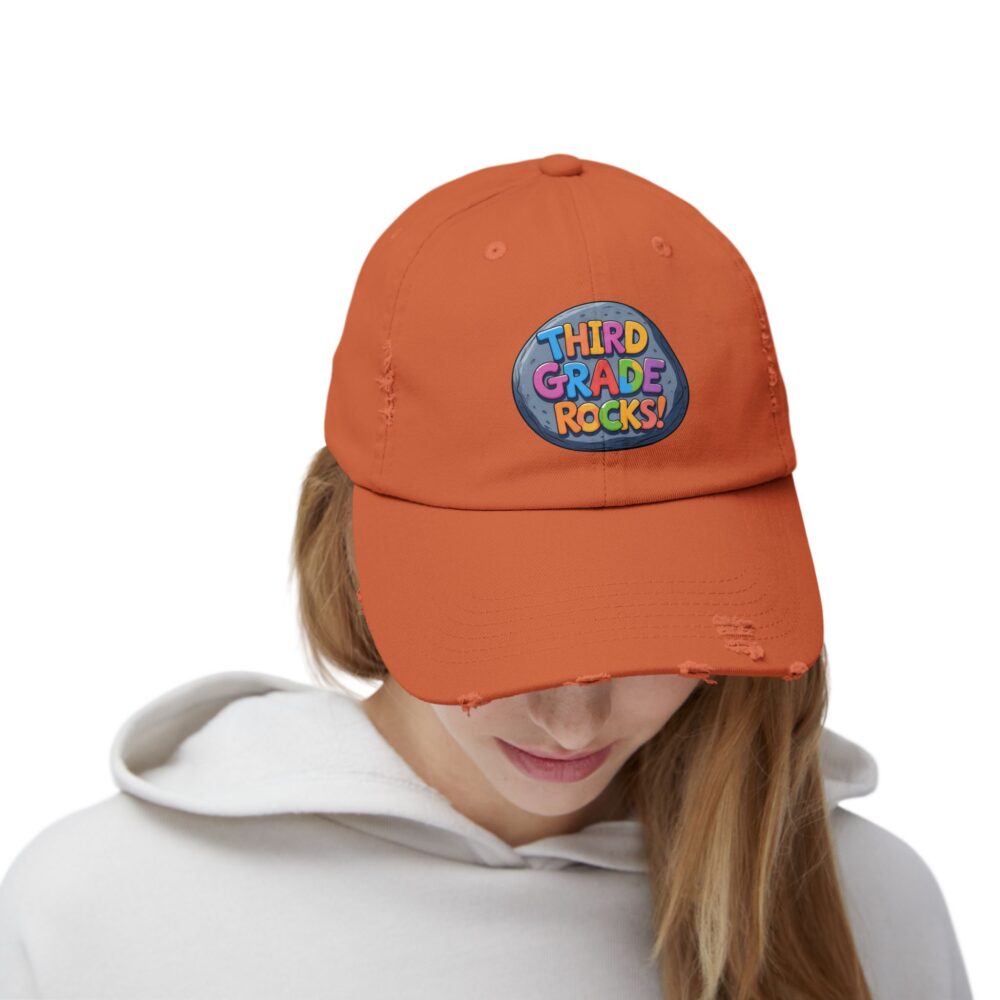 Third Grade Rocks, Unisex Adjustable Baseball Cap - Image 12