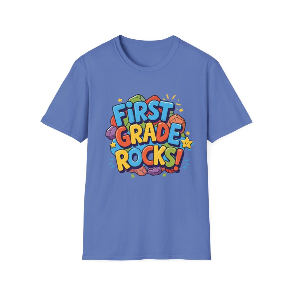First Grade Rocks - Unisex Soft style T-Shirt - Image 29