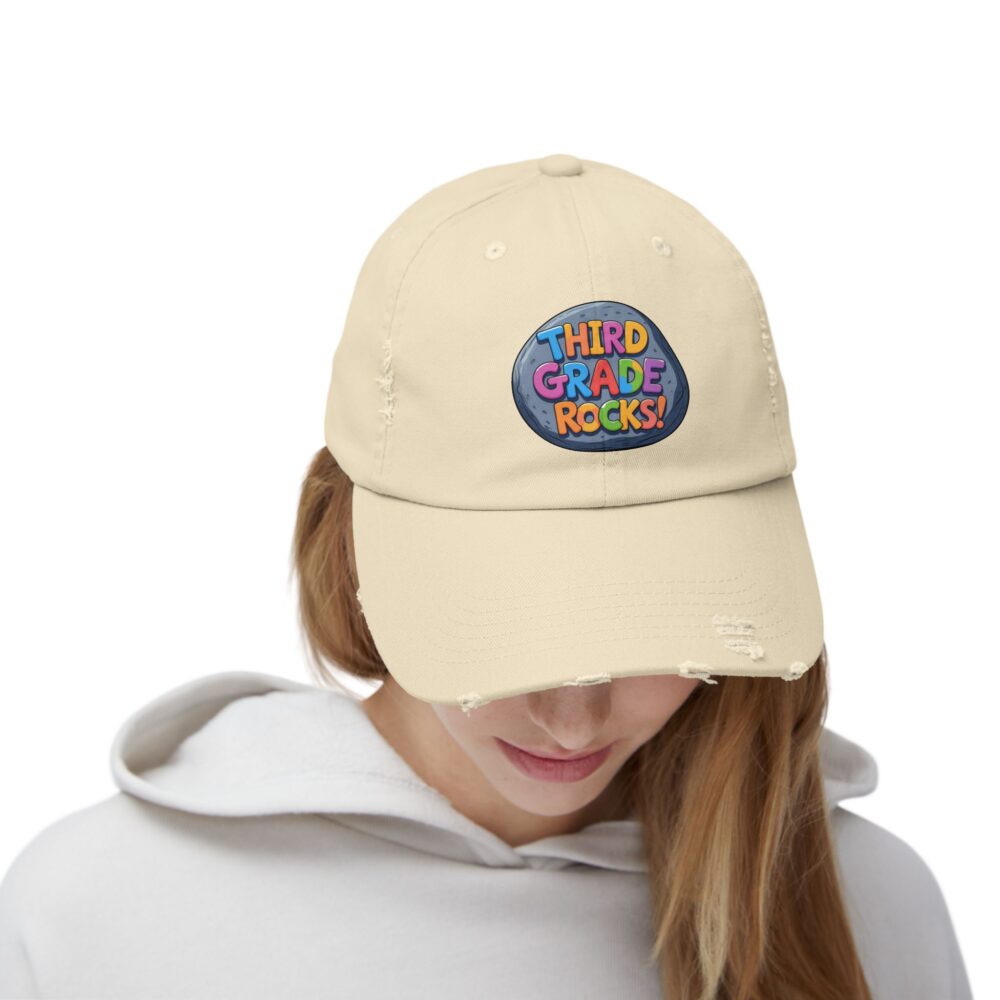 Third Grade Rocks, Unisex Adjustable Baseball Cap - Image 8