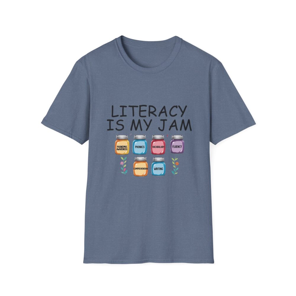 Literacy is My Jam - Unisex Soft Style T-Shirt - Image 49