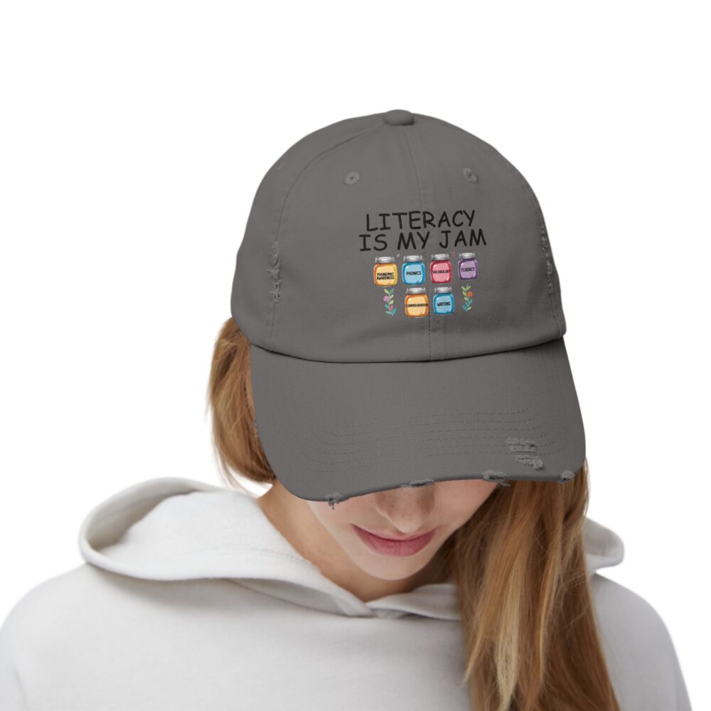 Literacy is My Jam - Unisex Adjustable Baseball Cap - Image 20