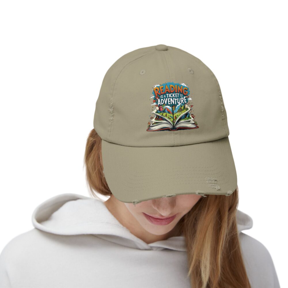 Reading is a Ticket to Adventure - Unisex Adjustable Baseball Cap - Image 16
