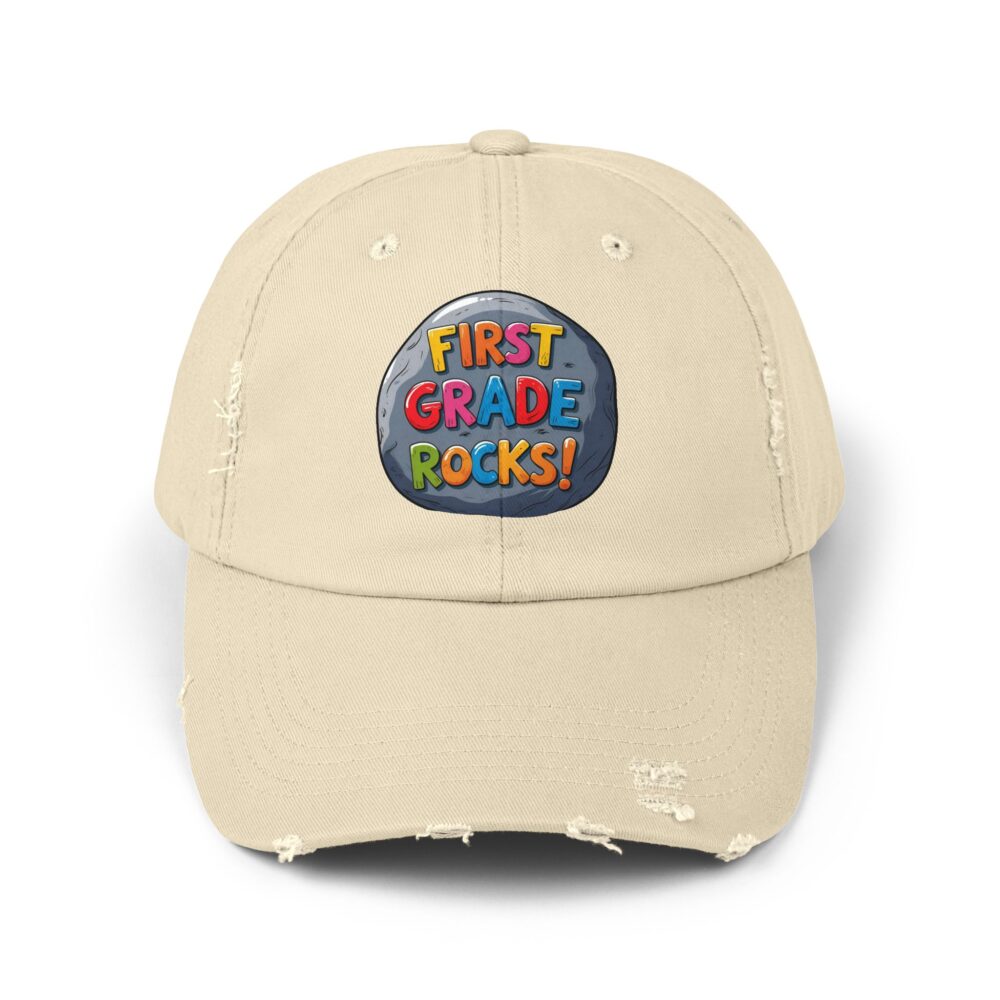 First Grade Rocks, Unisex Adjustable Baseball Cap - Image 5