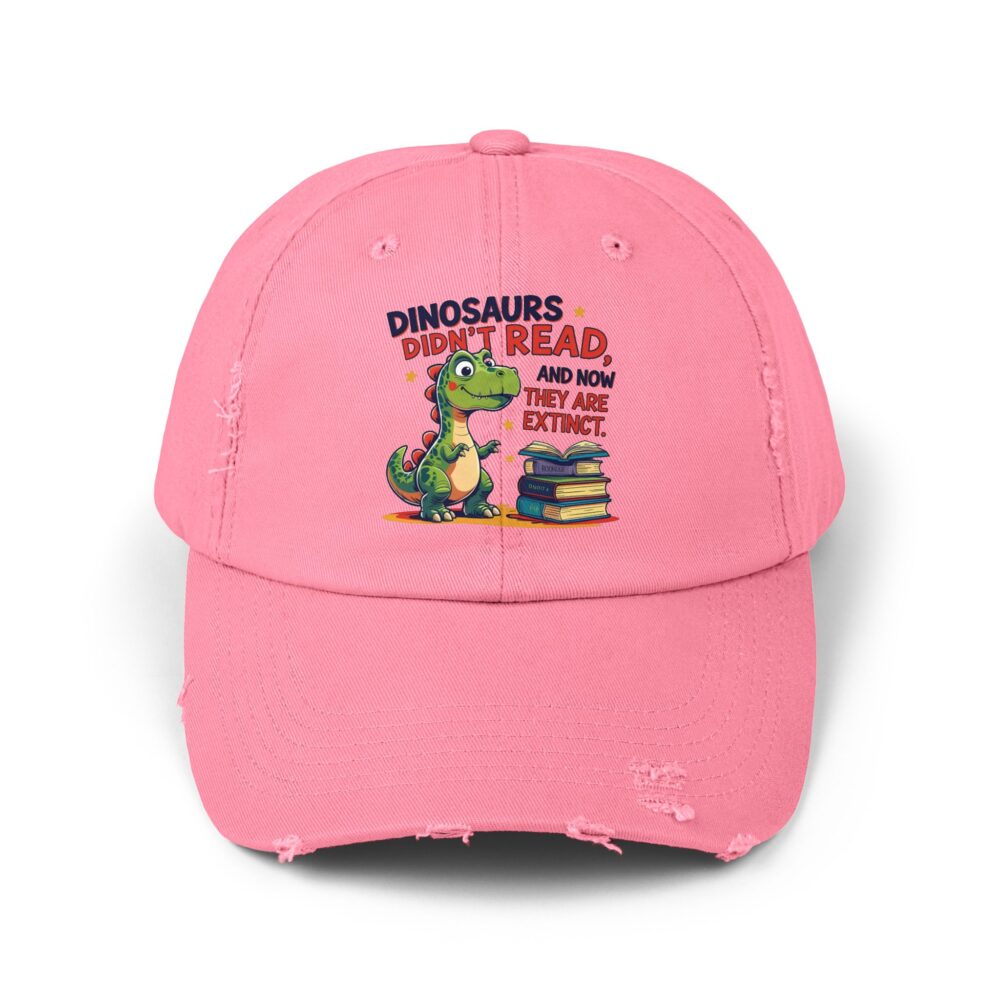 Dinosaurs Didn't Read, and Now They are Extinct-Unisex Adjustable Baseball Cap - Image 17