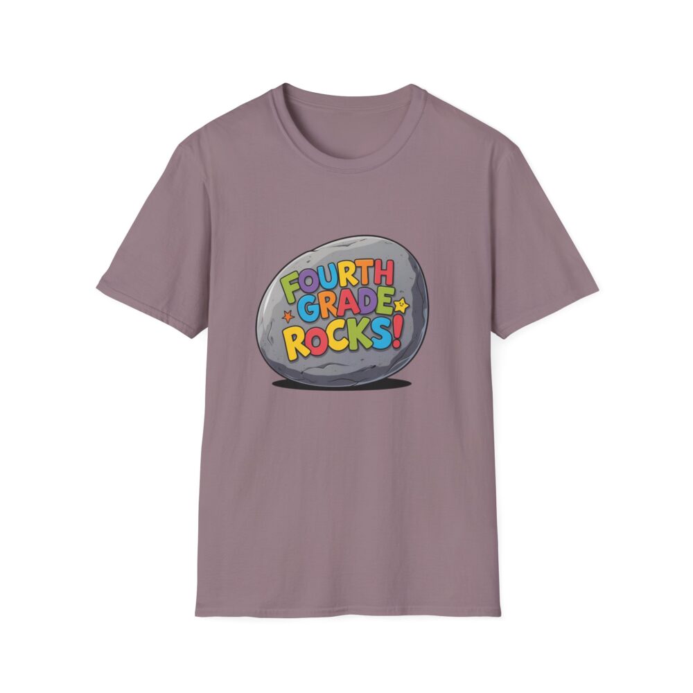 Fourth Grade Rocks - Unisex Soft style T-Shirt - Image 49
