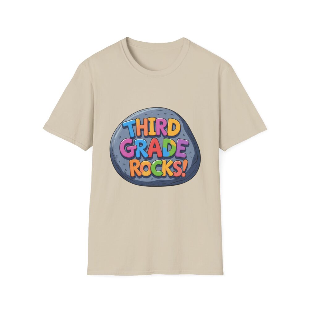 Third Grade Rocks - Unisex Soft style T-Shirt - Image 9