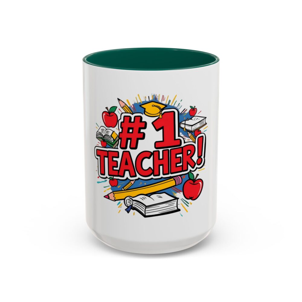 #1 Teacher - Colorful Mugs (11oz, 15oz) - Image 37