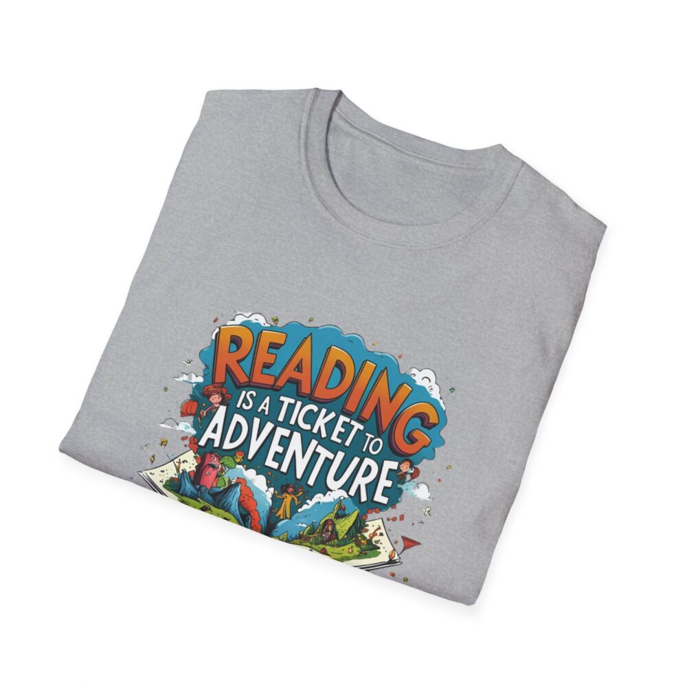 Reading is a Ticket to Adventure - Unisex Soft Style T-Shirt - Image 16