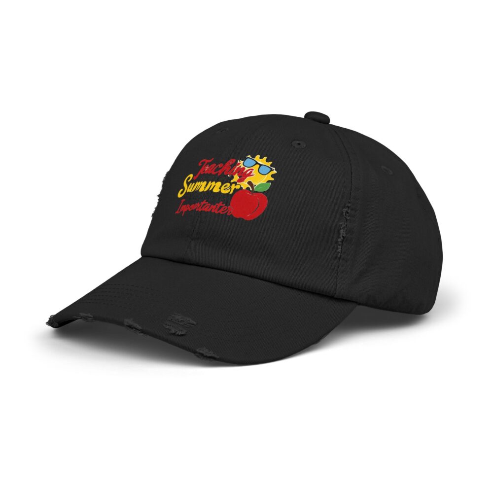 Teaching is Important But Summer is Importanter -Unisex Adjustable Baseball Cap - Image 2