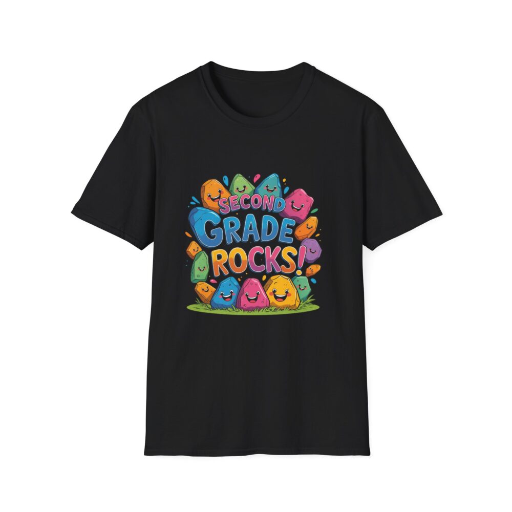 Second Grade Rocks - Unisex Soft style T-Shirt - Image 5
