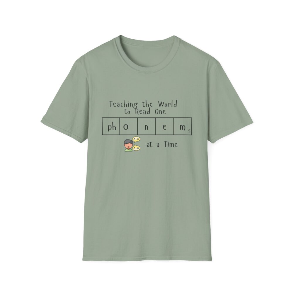 Teaching the World to Read One "Phoneme" at a Time - Unisex Soft style T-Shirt - Image 21