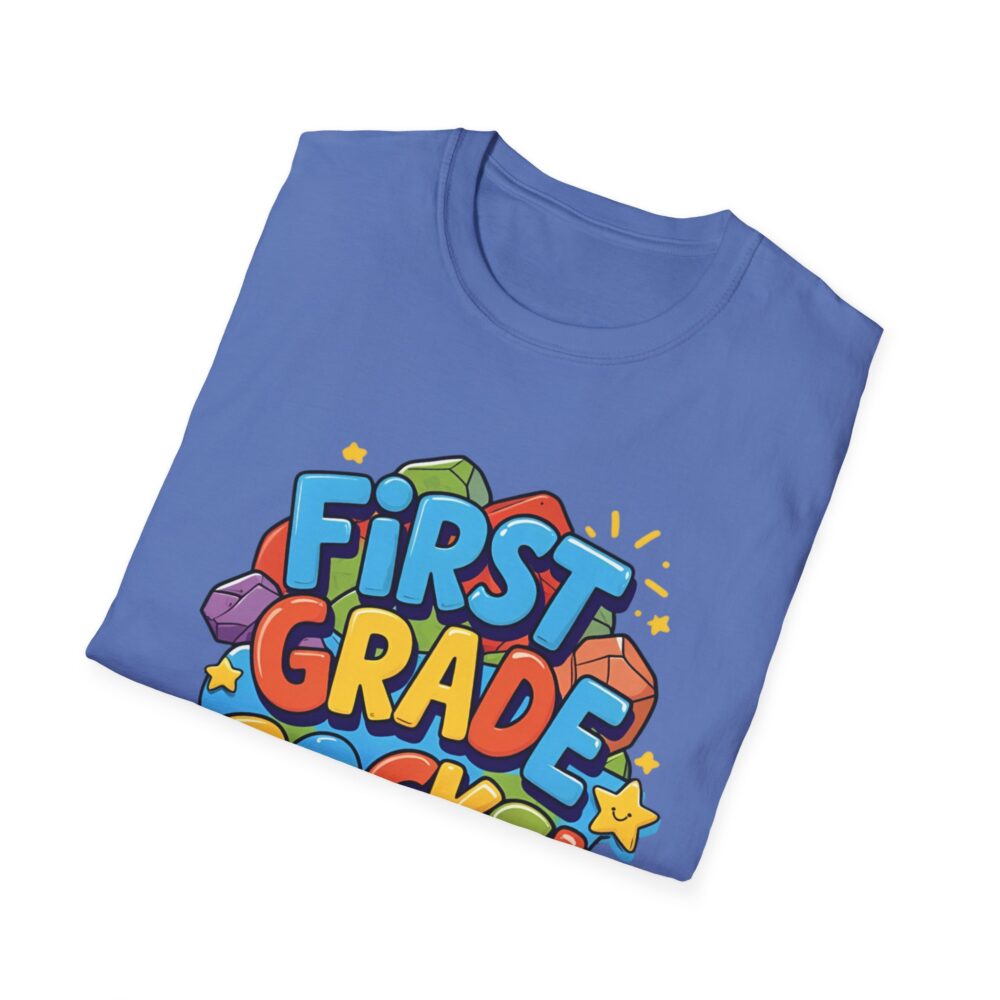 First Grade Rocks - Unisex Soft style T-Shirt - Image 32