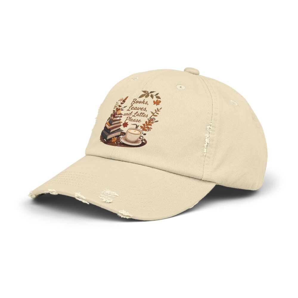 Books, Leaves, and Lattes Please-Unisex Adjustable Baseball Cap - Image 2