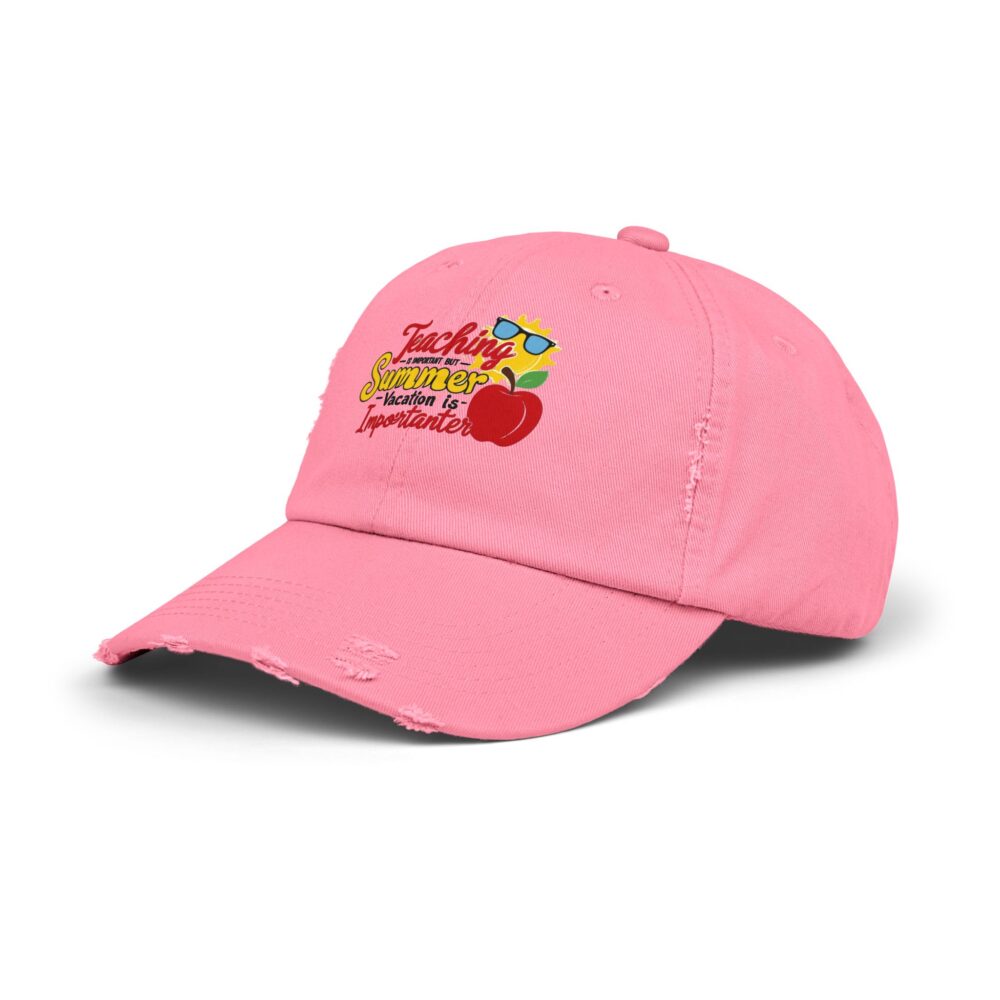 Teaching is Important But Summer is Importanter -Unisex Adjustable Baseball Cap - Image 22