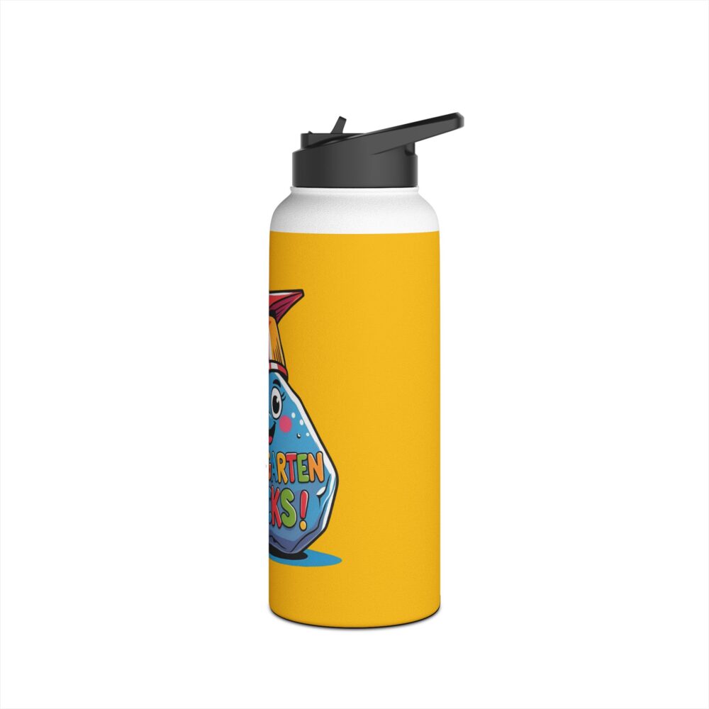 Kindergarten Rocks (golden) - Stainless Steel Water Bottle - Image 12