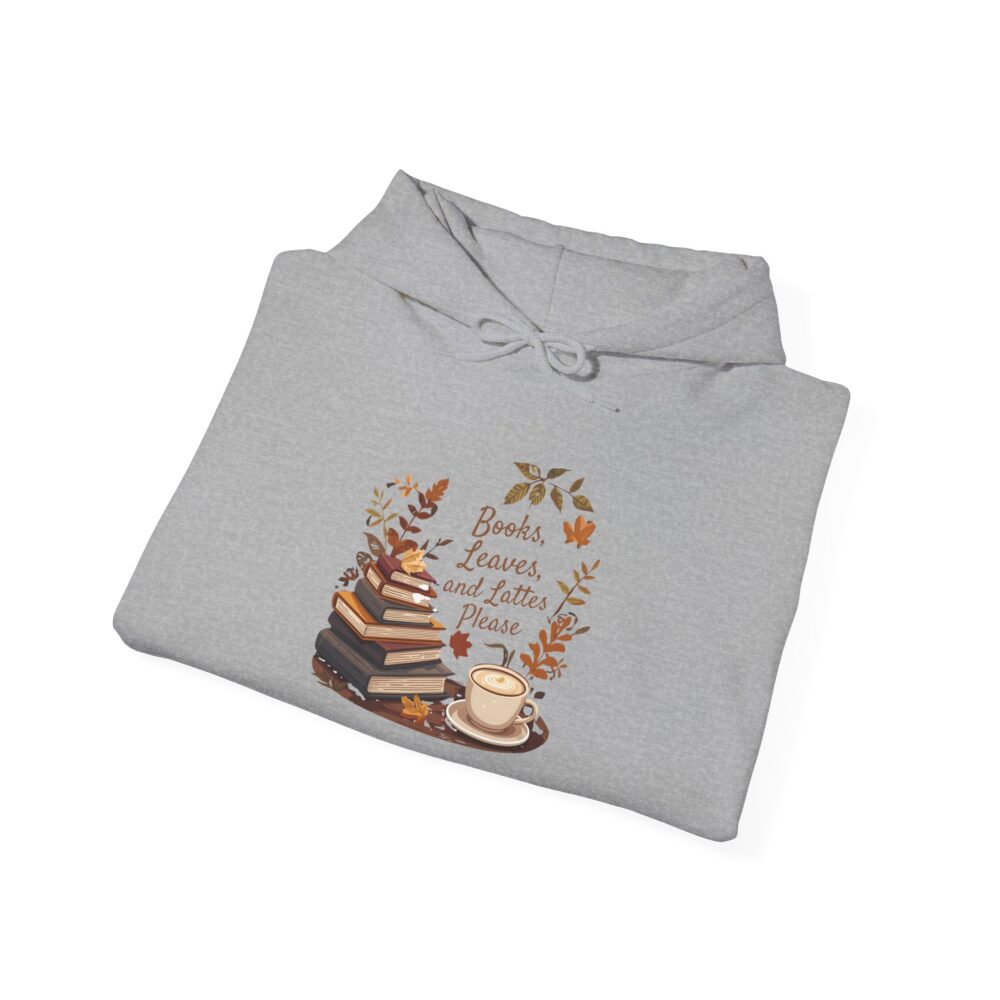 Books, Leaves, and Lattes Please - Unisex Hoodie - Image 12