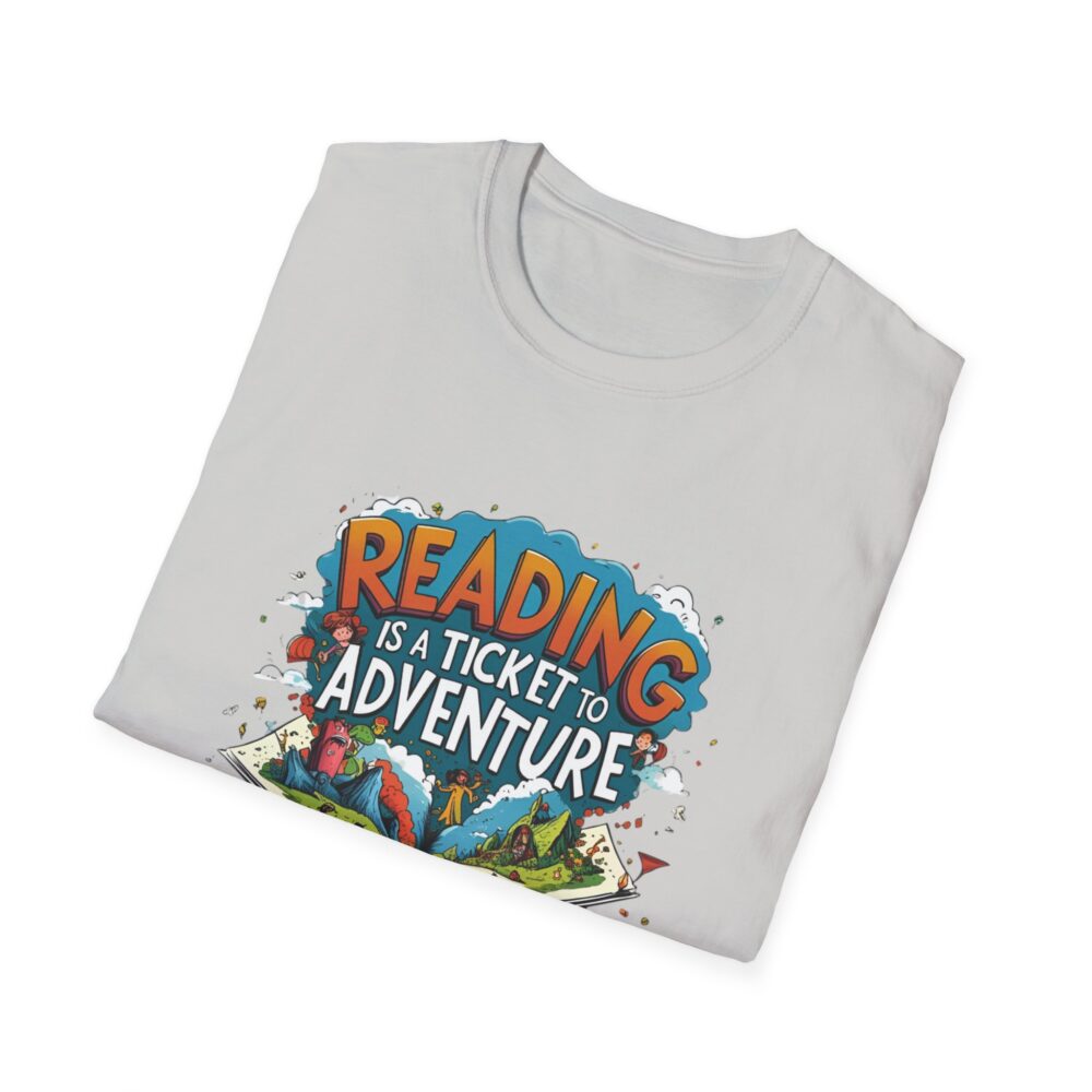 Reading is a Ticket to Adventure - Unisex Soft Style T-Shirt - Image 12