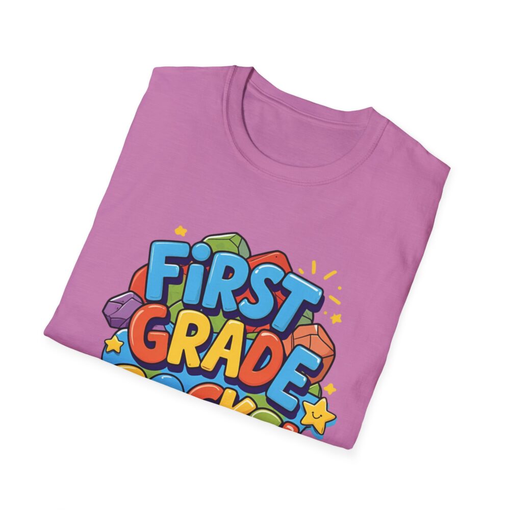 First Grade Rocks - Unisex Soft style T-Shirt - Image 48