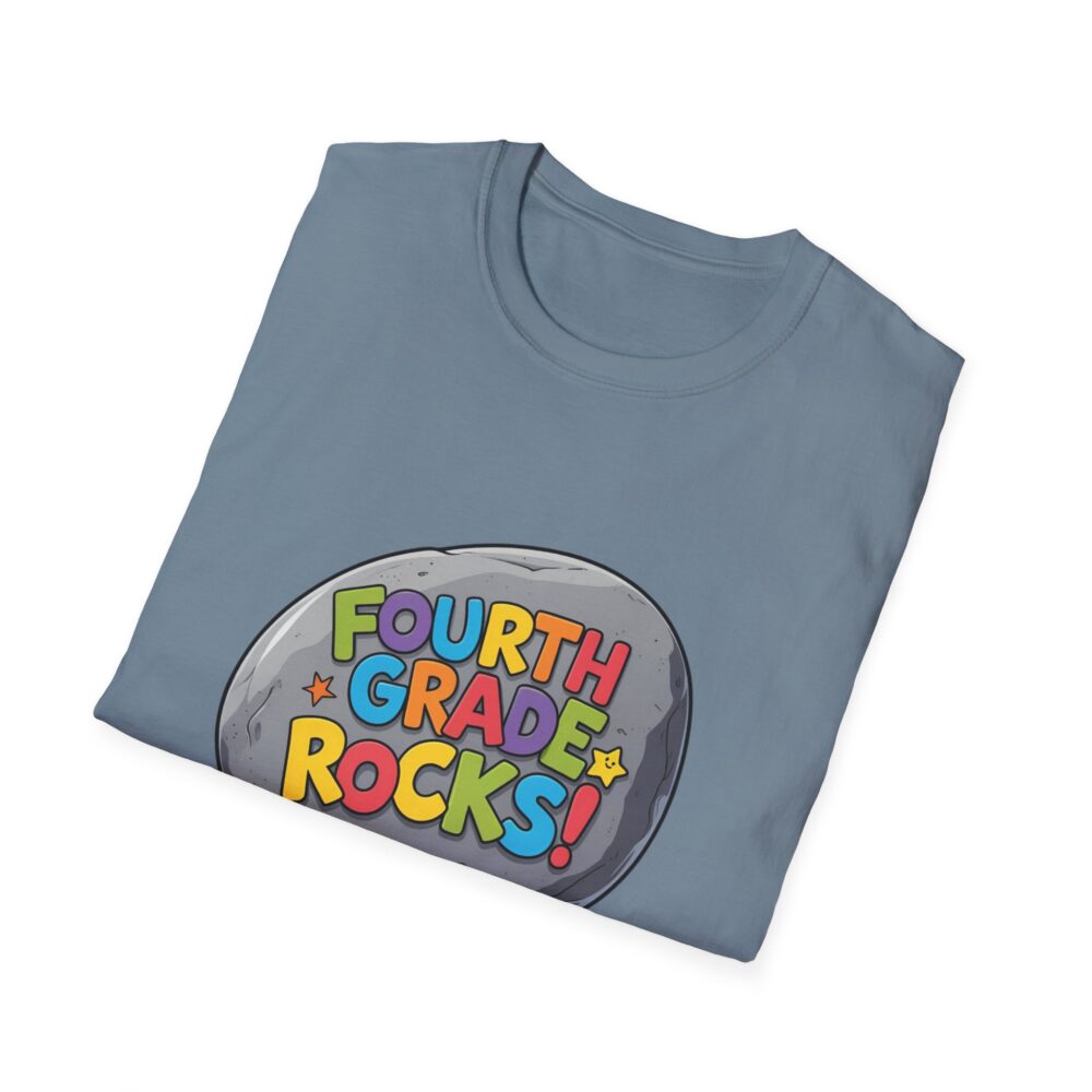 Fourth Grade Rocks - Unisex Soft style T-Shirt - Image 36