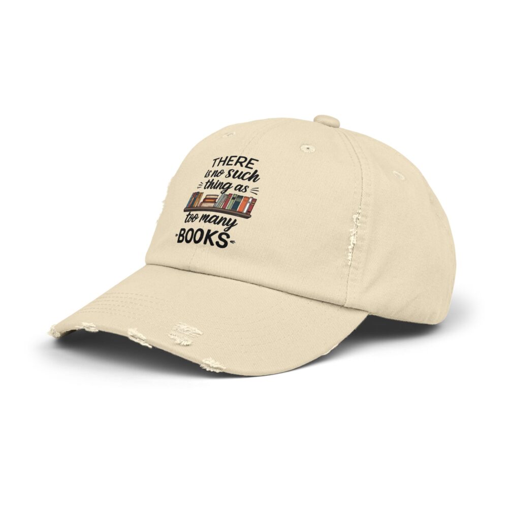 There is no Such Thing as Too Many Books - Unisex Adjustable Baseball Cap - Image 2