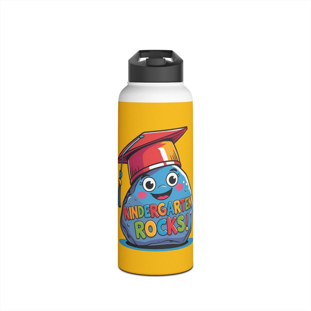 Kindergarten Rocks (golden) - Stainless Steel Water Bottle - Image 9