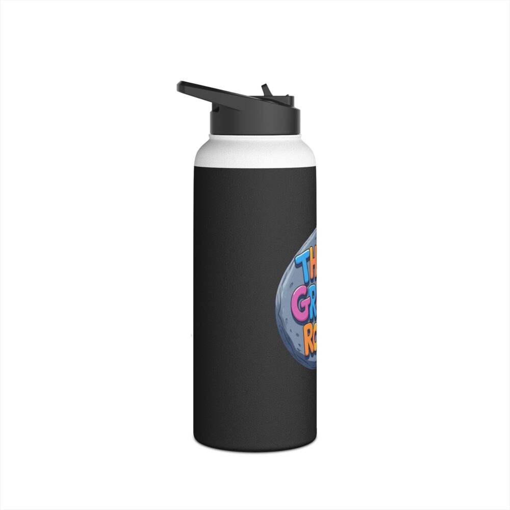 Third Grade Rocks (black) - Stainless Steel Water Bottle - Image 11
