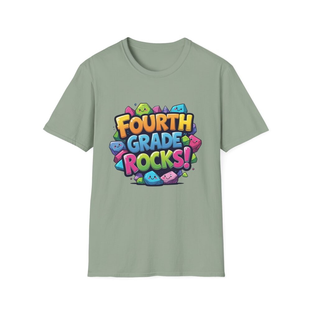 Fourth Grade Rocks - Unisex Soft style T-Shirt - Image 17
