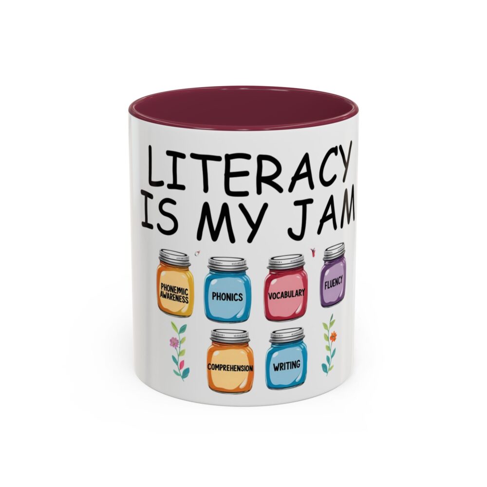 Literacy is My Jam - Colorful Mugs (11oz, 15oz) - Image 13