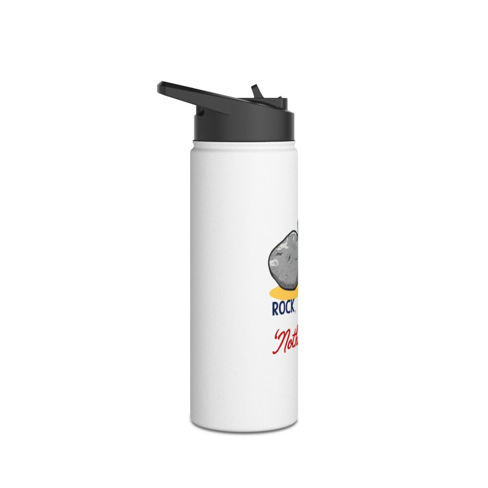 Rock, Paper, Scissors, Nothing Beats Reading - Stainless Steel Water Bottle - Image 7
