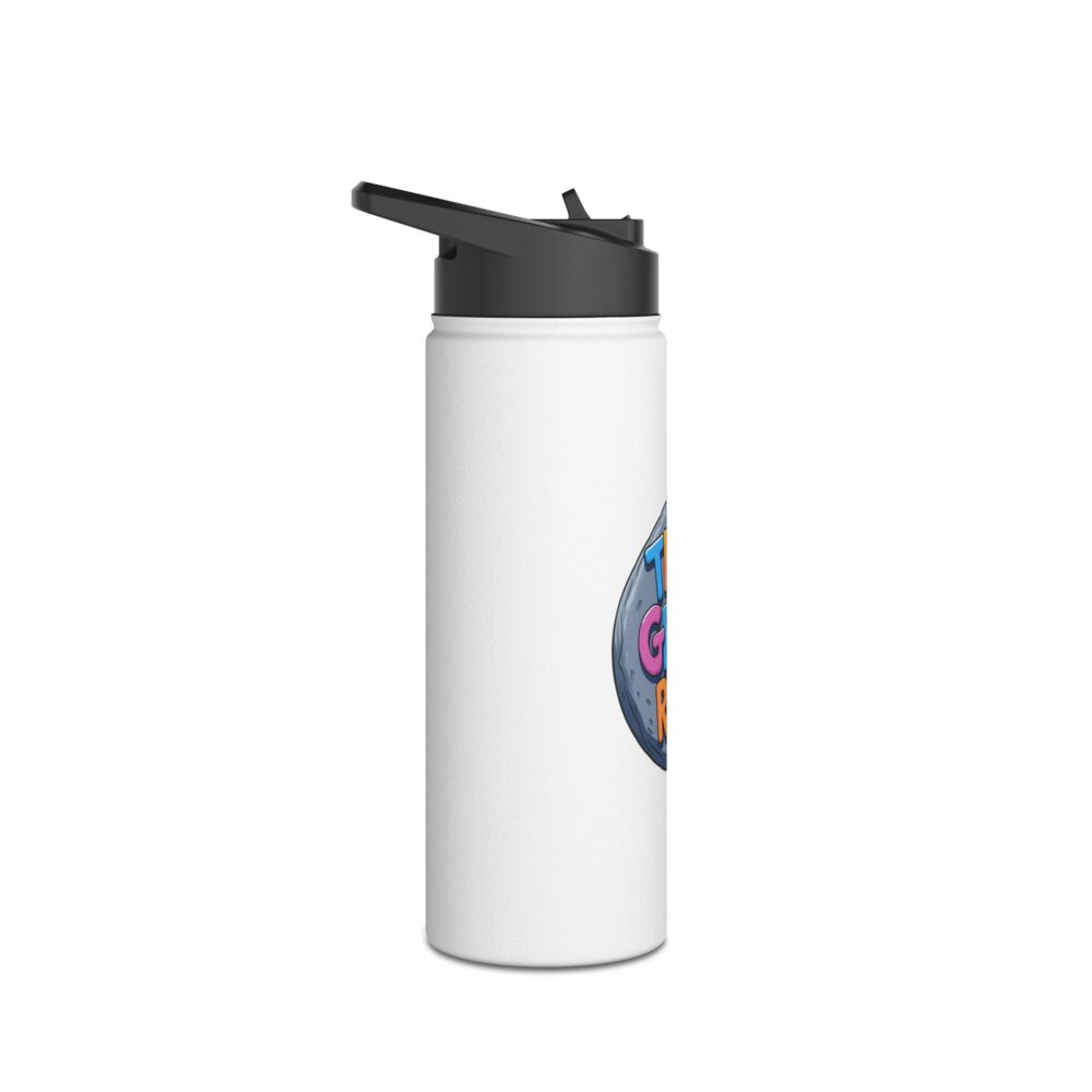 Third Grade Rocks (white) - Stainless Steel Water Bottle - Image 7