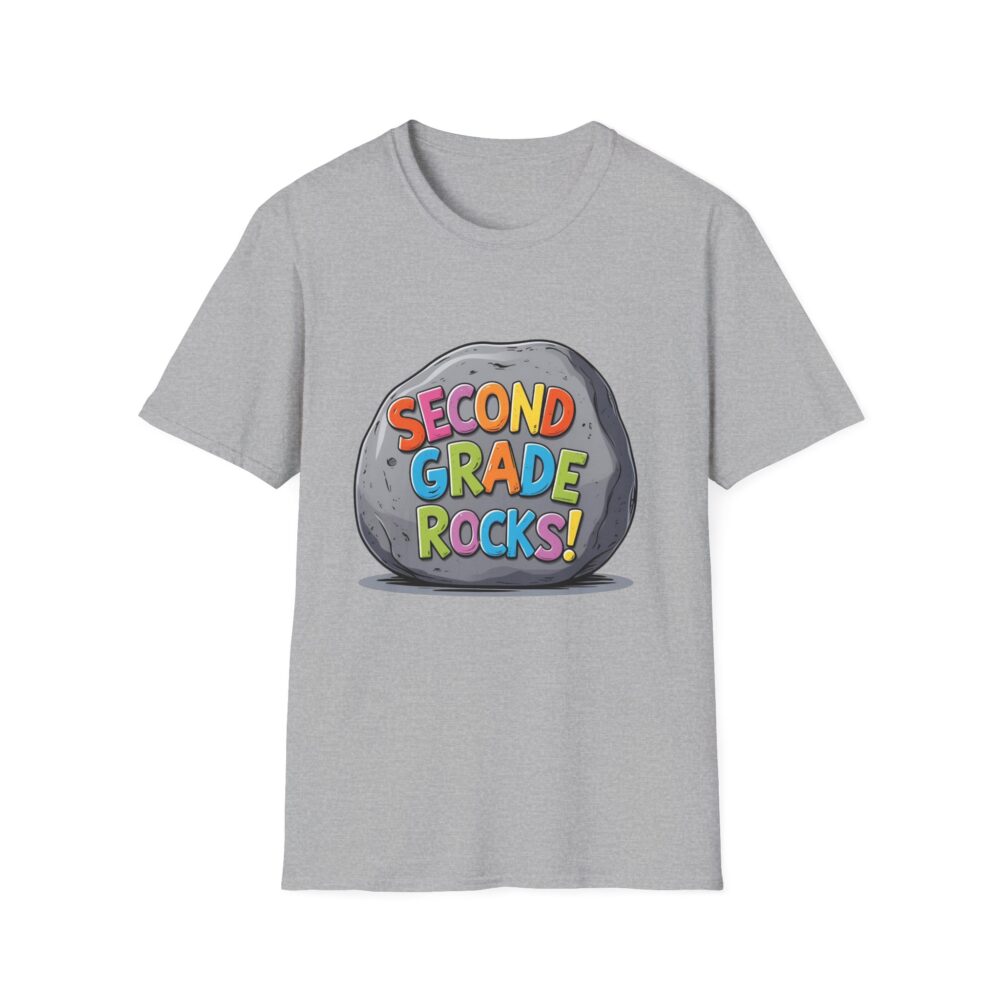Second Grade Rocks - Unisex Soft style T-Shirt - Image 13