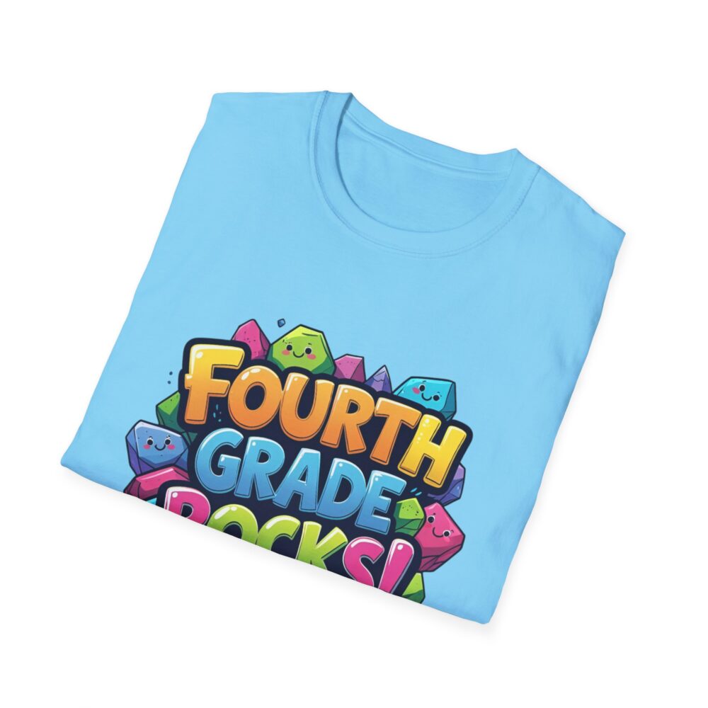 Fourth Grade Rocks - Unisex Soft style T-Shirt - Image 28