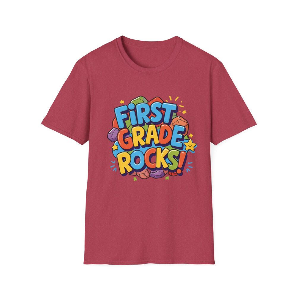 First Grade Rocks - Unisex Soft style T-Shirt - Image 57