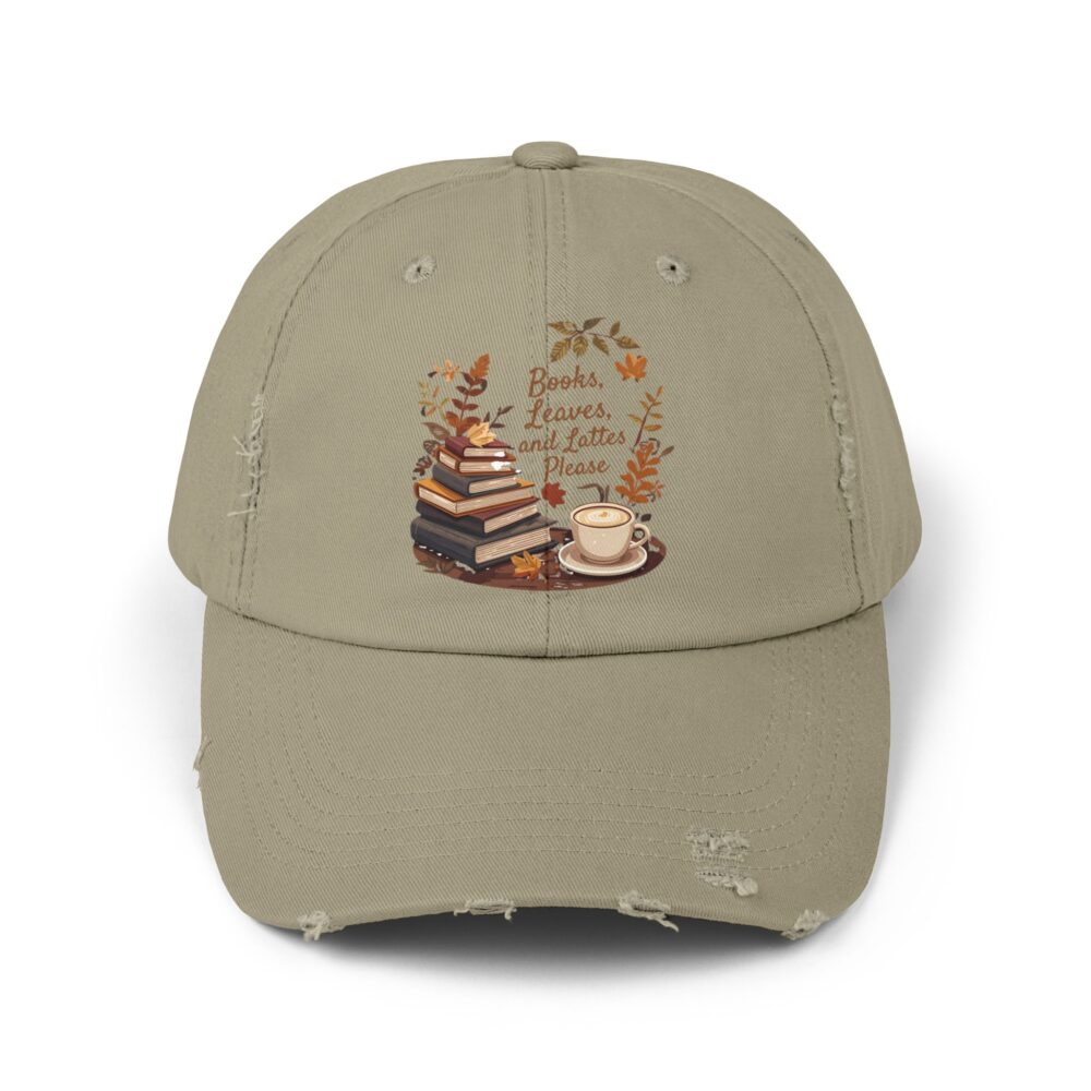 Books, Leaves, and Lattes Please-Unisex Adjustable Baseball Cap - Image 9