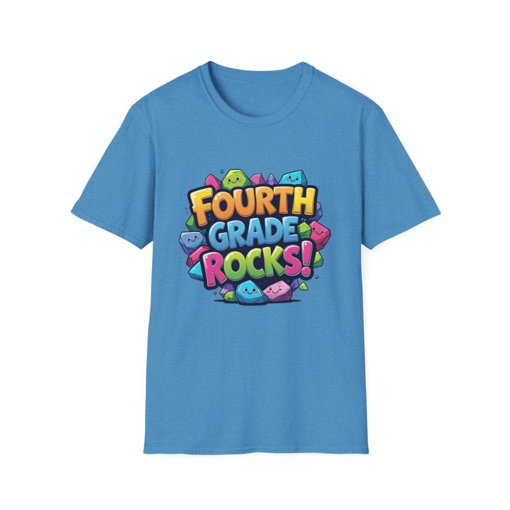 Fourth Grade Rocks - Unisex Soft style T-Shirt - Image 21